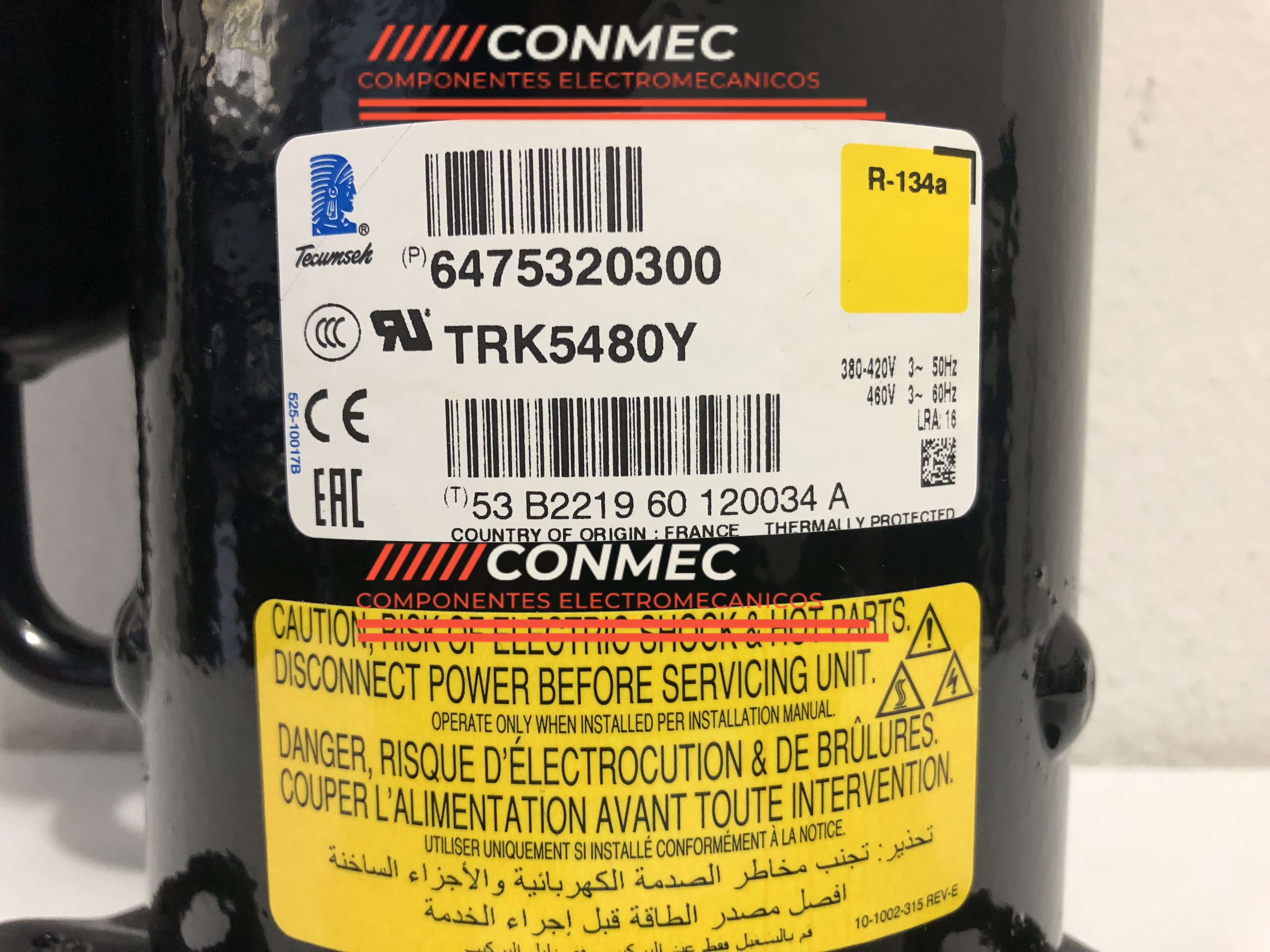 COMPRESOR TECUMSEH TRK5480Y, 101026122SP